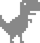 Pixel art dinosaur icon